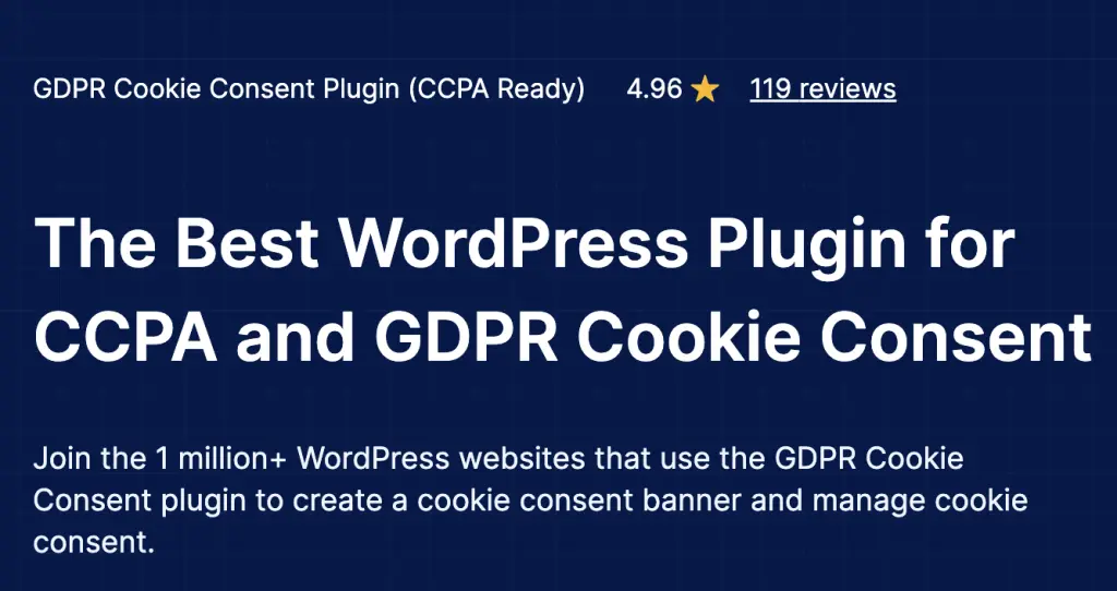 GDPR - best cookie plugin